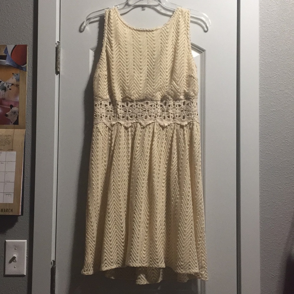 Ya brand ivory lace dress size L